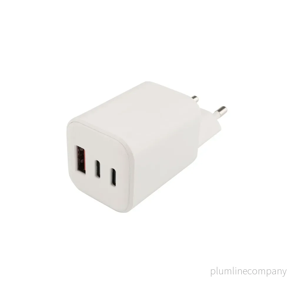 Väggladdare 2xUSB-C 1xUSB-A 65W PD PPS Väggladdare 2xUSB-C 1xUSB-A 65W PD PPS