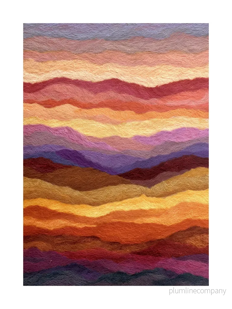 Abstract Autumn Mountains Poster Abstract Autumn Mountains Poster