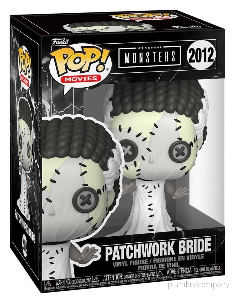 Universal Monsters Patchwork POP! Movies Figur Bride of Frankenstein 9 cm - Bild 3