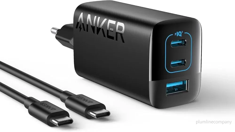 Anker USB-C Laddare 67W, Strömförsörjning med PIQ 3.0, 3-portars Snabbladdare Anker 336 Anker USB-C Laddare 67W, Strömförsörjning med PIQ 3.0, 3-portars Snabbladdare Anker 336