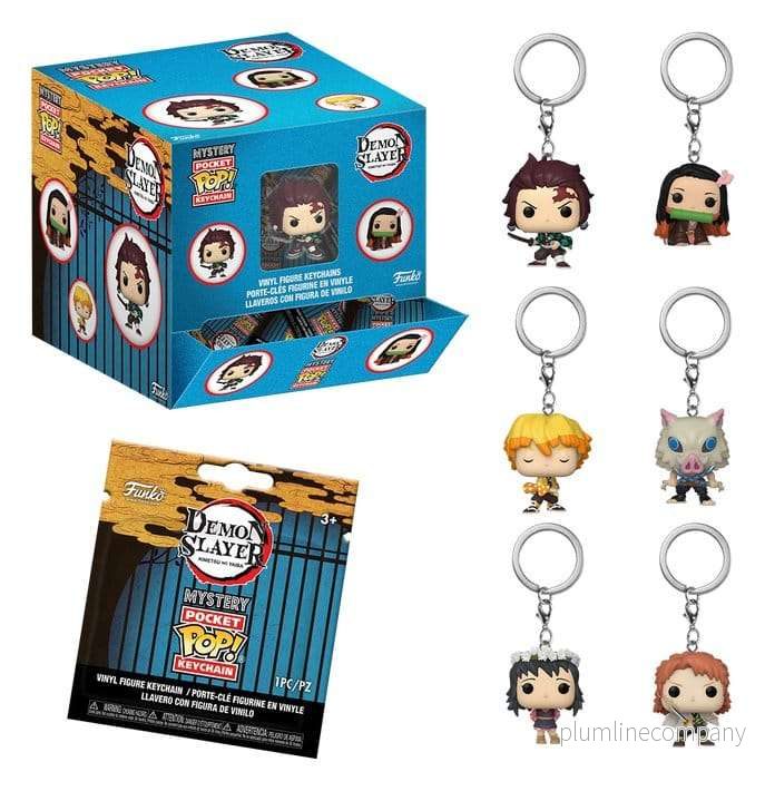 Demon Slayer: Kimetsu no Yaiba POP! Vinyl-nyckelringar 4 cm display (12)