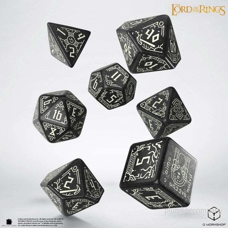 The Lord of the Rings tärningsset med 7 tärningar Moria – Glow in the Dark - Bild 3