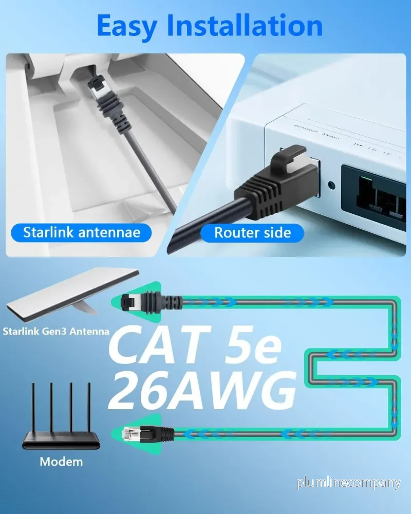 Starlink 46m Ethernet-kabel för Starlink Mini Kit - Bild 3