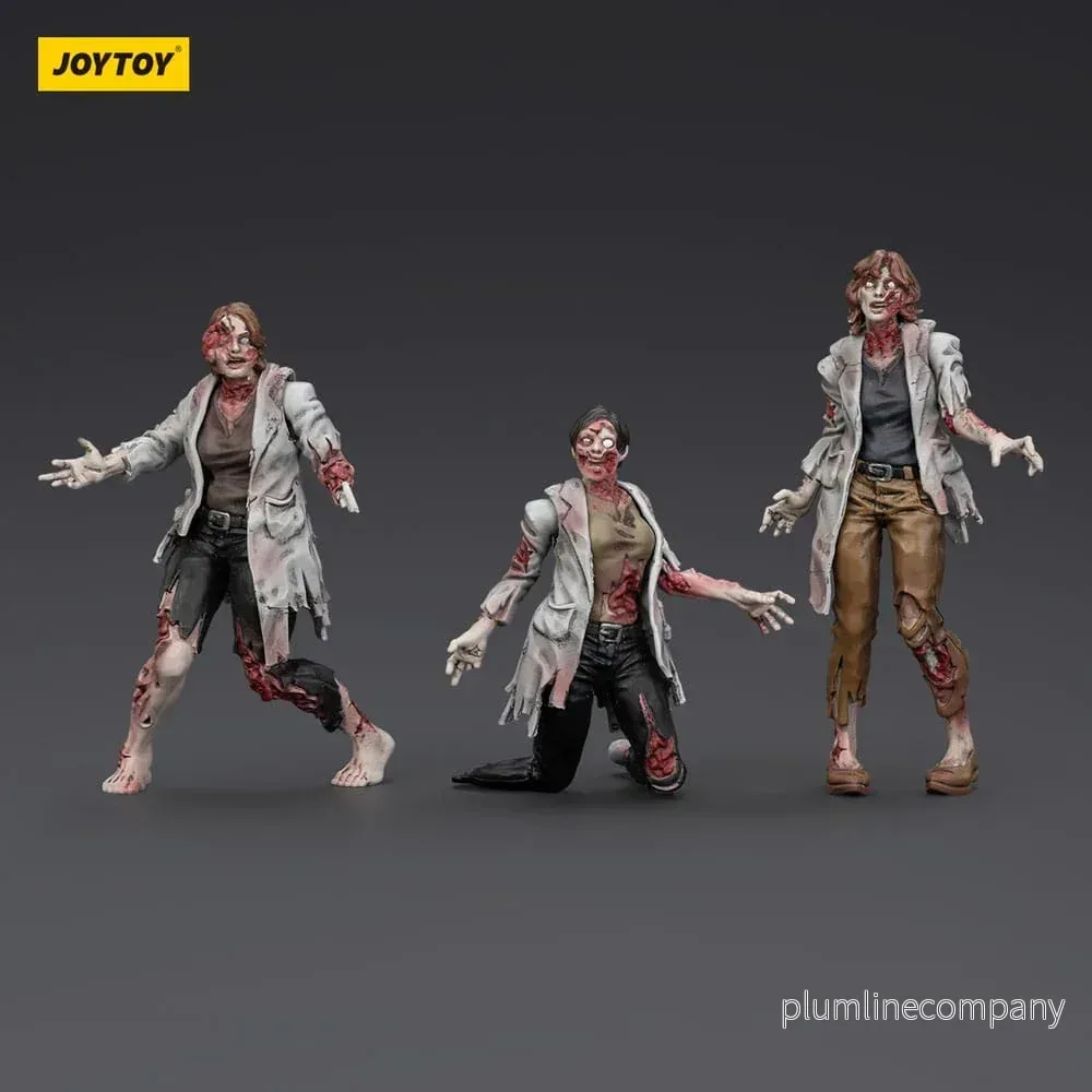 Zombie Dark Source Action Figurr 3-Pack Scientists (Female) 8 cm - Bild 3