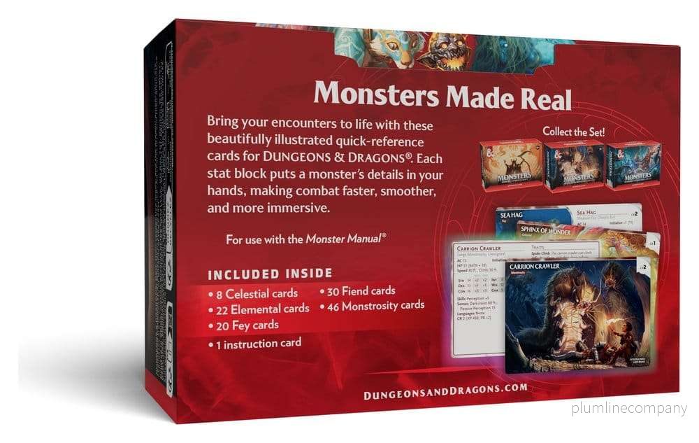 Dungeons & Dragons RPG Referenskort: Monster (Mystiska och Hotfulla) *Engelsk Version* - Bild 2