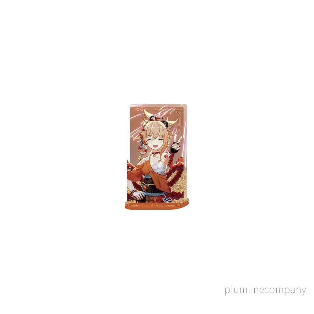 Genshin Impact Akryl Ornament med Glitter: Yoimiya 11 cm