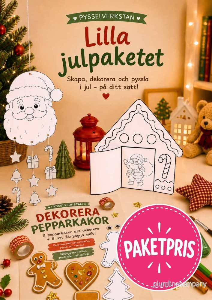 Lilla julpaketet – 3 enklare julpyssel Lilla julpaketet – 3 enklare julpyssel