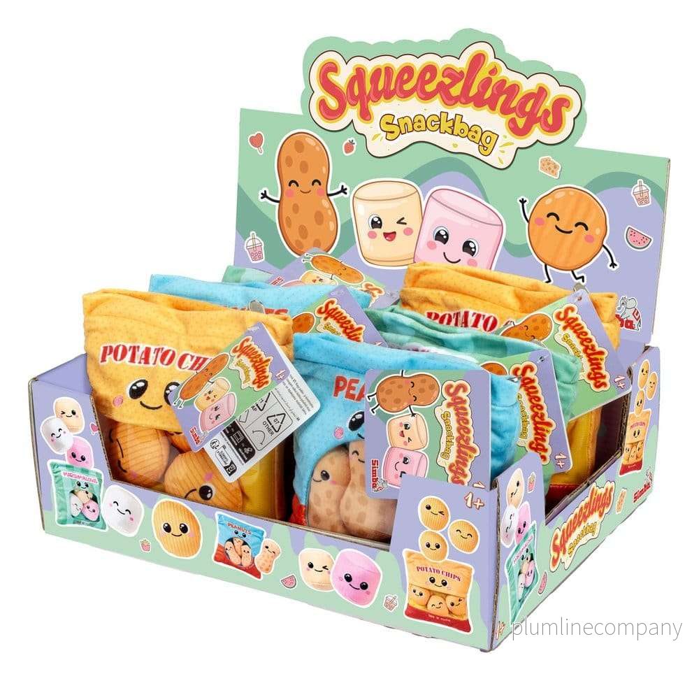 Squeezlings gosedjursfigur Snackbag 3-pack display (6)