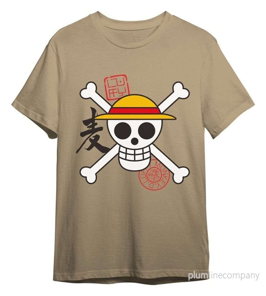 One Piece T-Shirt Skull Sand