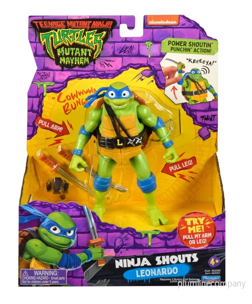 Teenage Mutant Ninja Turtles: Mutant Mayhem Ninja Shouts Action Figur Leonardo 14 cm - Bild 3