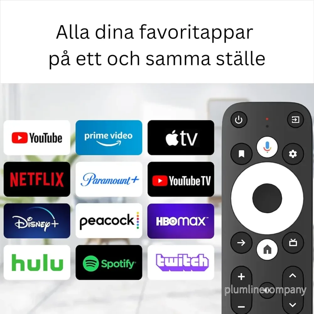 Google Certifierad TV-sticka 4K HDR Android TV 14 WiFi Play Store stöd för Netflix, YouTube, Disney+ - Bild 2