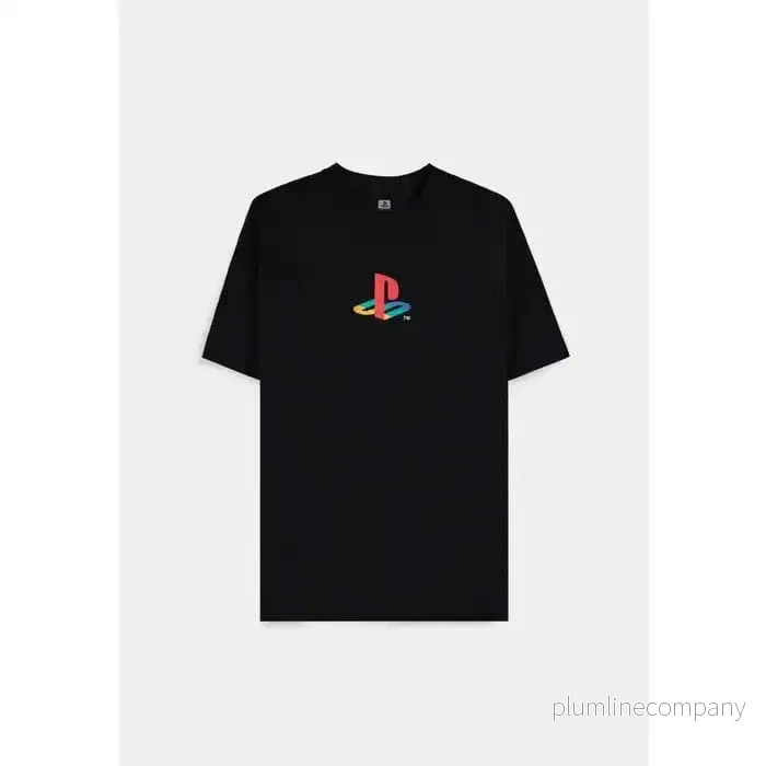 PlayStation T-Shirt med Bröstlogo – Storlek M PlayStation T-Shirt med Bröstlogo – Storlek M