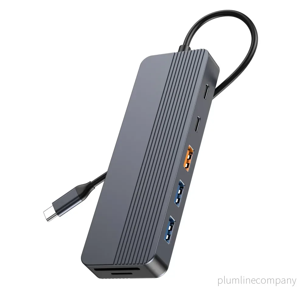NÖRDIC 1 till 12 USB-C Dockningsstation för Dubbla skärmar, 1xHDMI 4K60Hz, 1xDP 4K60Hz, 1xUSB-C PD 100W, 2xUSB-C, 3xUSB-A, med Ethernet NÖRDIC 1 till 12 USB-C Dockningsstation för Dubbla skärmar, 1xHDMI 4K60Hz, 1xDP 4K60Hz, 1xUSB-C PD 100W, 2xUSB-C, 3xUSB-A, med Ethernet