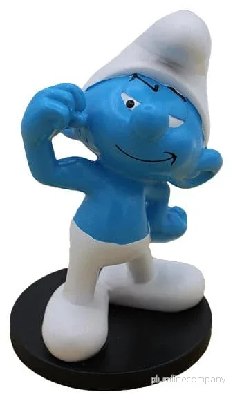 Smurfarna Figur Tuff Smurf 11 cm i Resin Smurfarna Figur Tuff Smurf 11 cm i Resin
