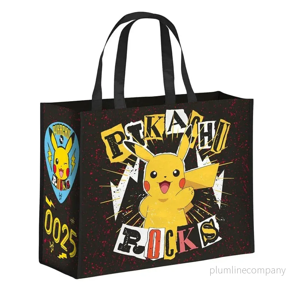 Pokemon Shopping Bag Pikachu Rocks – Högkvalitativ Tote Väska Pokemon Shopping Bag Pikachu Rocks – Högkvalitativ Tote Väska