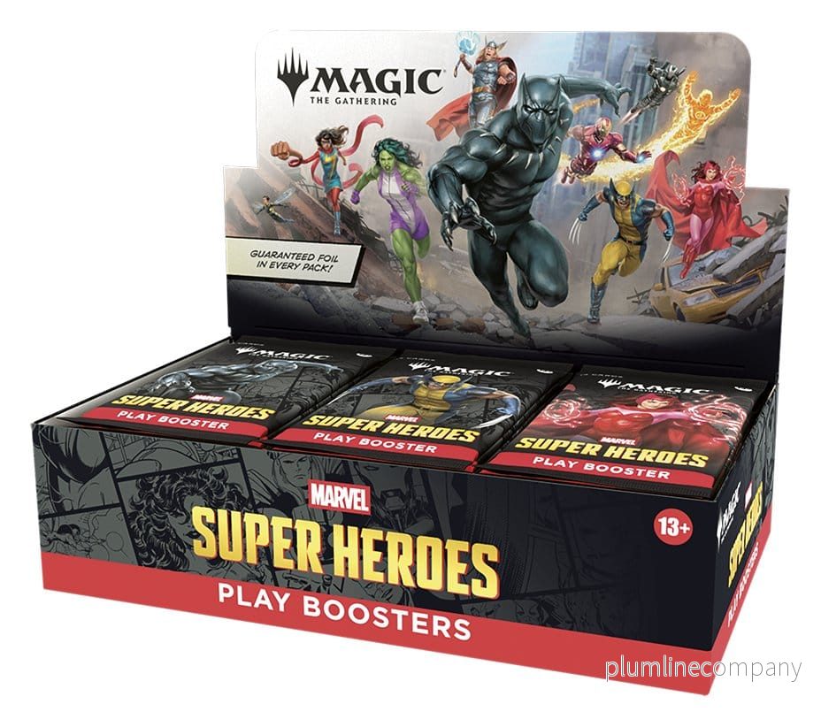 Magic: The Gathering Marvel Super Heroes Play Booster Display (30) engelska