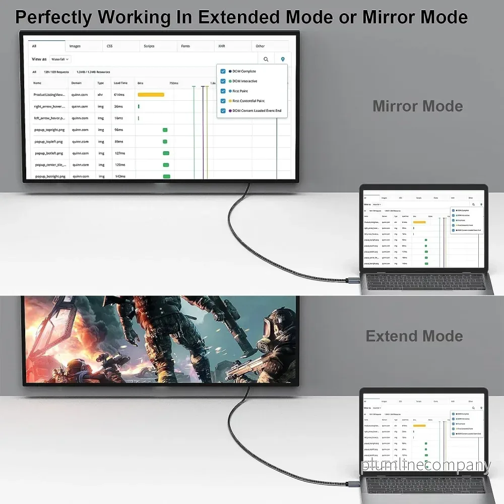 NÖRDIC 20cm Displayport till HDMI 4K60Hz Dynamic HDR 18Gbps - Bild 2