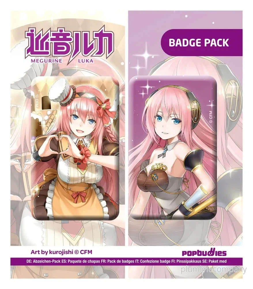 Vocaloid Knapp 2-Pack Megurine Luka (Illustration av kurojish) Vocaloid Knapp 2-Pack Megurine Luka (Illustration av kurojish)