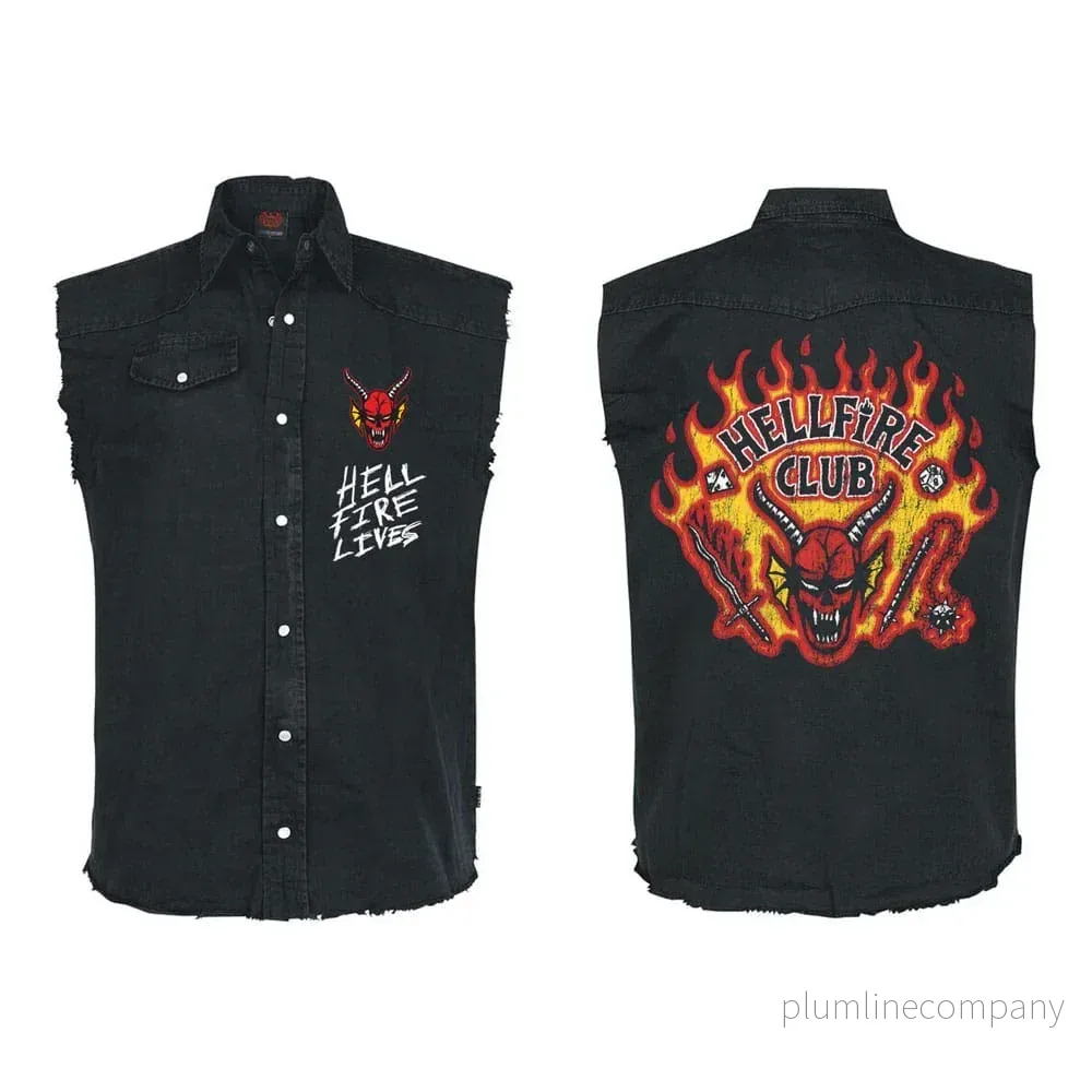 Stranger Things Arbets T-shirt Hellfire Distressed Storlek S - Bild 2
