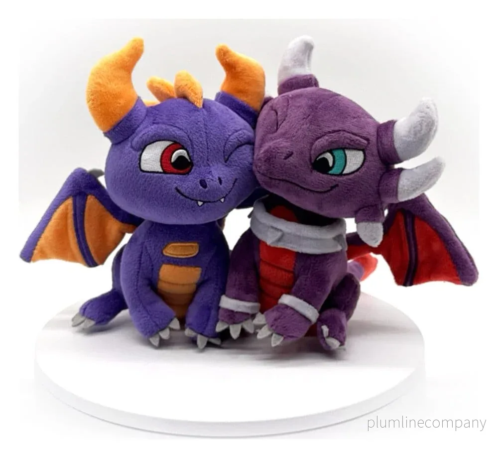 Skylanders gosedjur 2-pack Alla hjärtans dag Spyro och Cynder 15 cm - Bild 2
