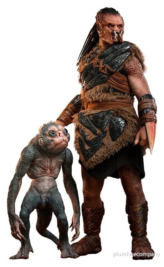 Predator: Badlands Film Mästerverk Actionfigur 2-Pack 1/6 Dek (Bone Bison Rustning) och Bud 31 cm