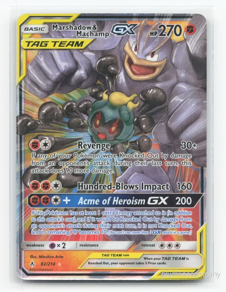 Marshadow & Machamp-GX 82/214 – Unbroken Bonds Marshadow & Machamp-GX 82/214 – Unbroken Bonds
