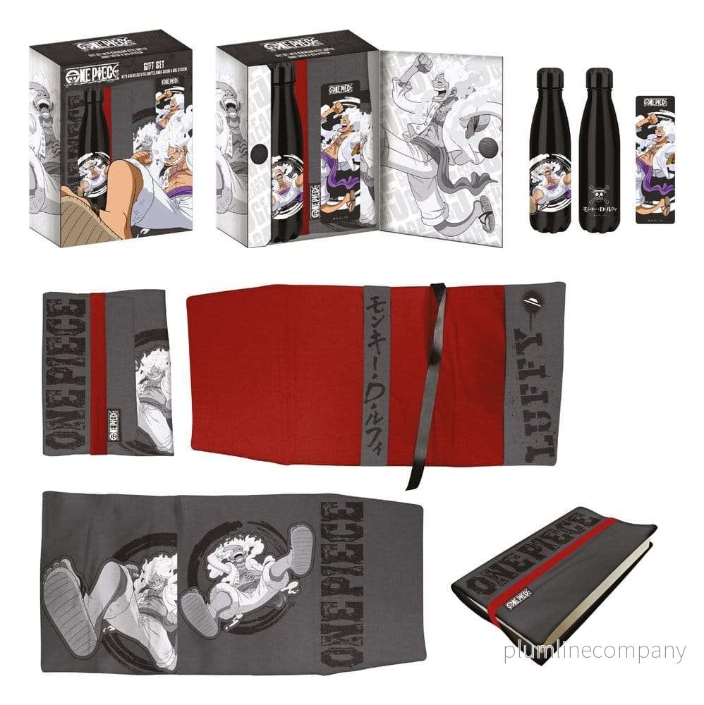 One Piece presentset med stålflaska, klistermärke och bokomslag – Luffy One Piece presentset med stålflaska, klistermärke och bokomslag – Luffy