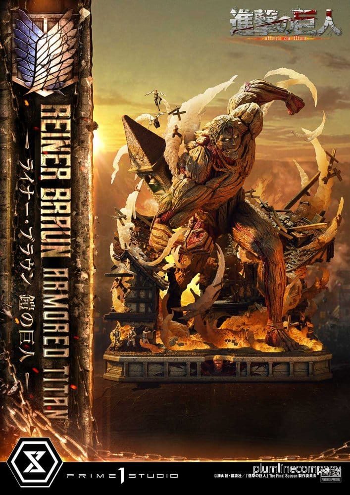 Attack on Titan (TV animation) Ultimate Diorama Masterline staty Reiner Braun Armored Titan 75 cm - Bild 3