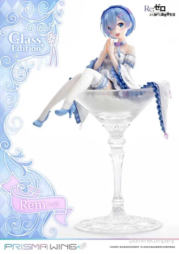 Re:Zero – Starting Life in Another World Prisma Wing PVC Figur 1/7 Rem Glass Edition 23 cm