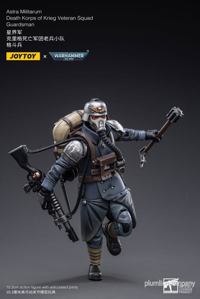 Warhammer 40k Action Figur 1/18 Astra Militarum Death Korps of Krieg Veteran Squad Guardsman 11 cm - Bild 2