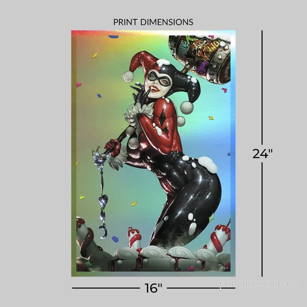 DC Comics konsttryck Harley Quinn (Exklusiv utgåva) 41 x 61 cm - oframad - Bild 3