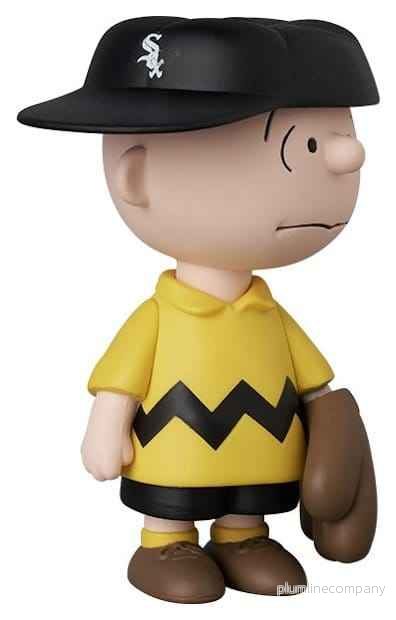 MLB × Peanuts UDF PVC-figur Chicago White Sox Charlie Brown, 9 cm - Bild 2