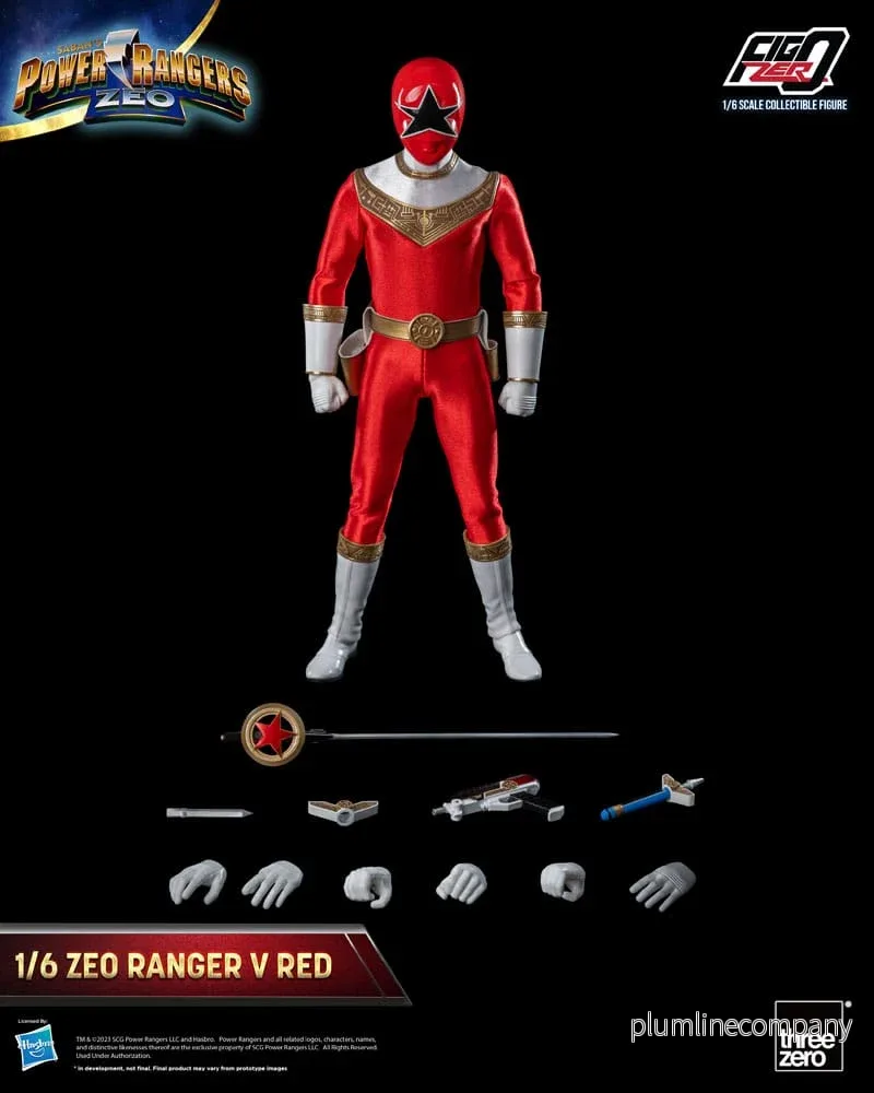 Power Rangers Zeo FigZero Actionfigur 1/6 Ranger V Röd 30 cm - Bild 3