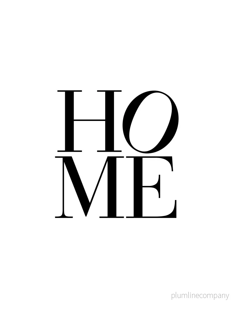 Home Typography Poster