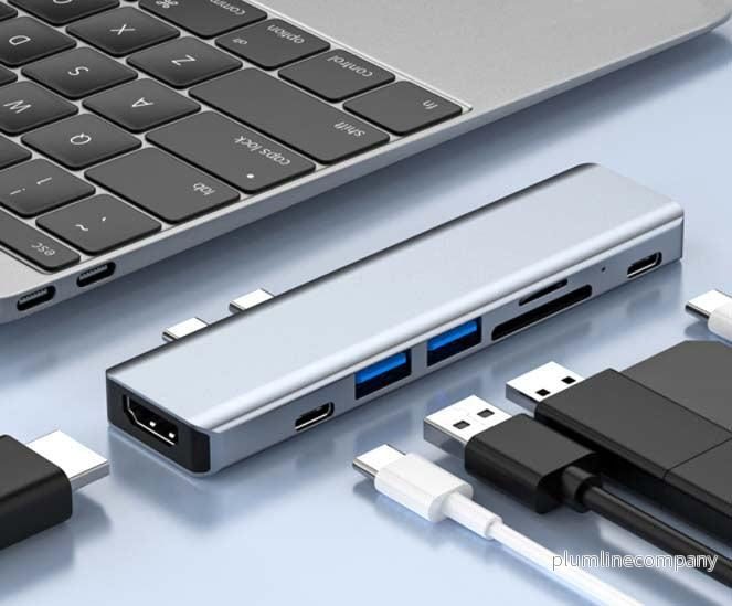 NÖRDIC 2 till 7 USB-C dockningsstation för MacBook Pro och Air 1xHDMI 4K30Hz 1xUSB-A 3.1 1xUSB-A 2.0 1xUSB-C 3.1 1xUSB-C 100W PD 1x SD/TF kortläsare NÖRDIC 2 till 7 USB-C dockningsstation för MacBook Pro och Air 1xHDMI 4K30Hz 1xUSB-A 3.1 1xUSB-A 2.0 1xUSB-C 3.1 1xUSB-C 100W PD 1x SD/TF kortläsare