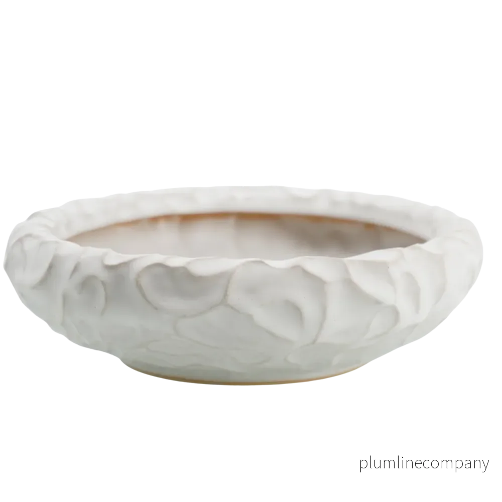 Bark Fat Stort 22 cm – Vit