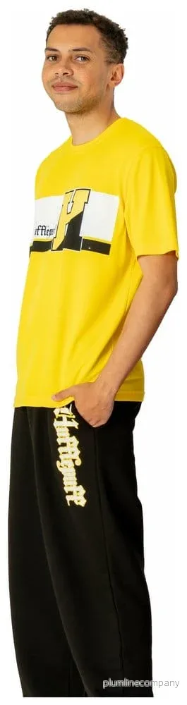 Harry Potter Jogger Hufflepuff Lounge Set - Avslappnad Träningsoverall i Hufflepuff-Design