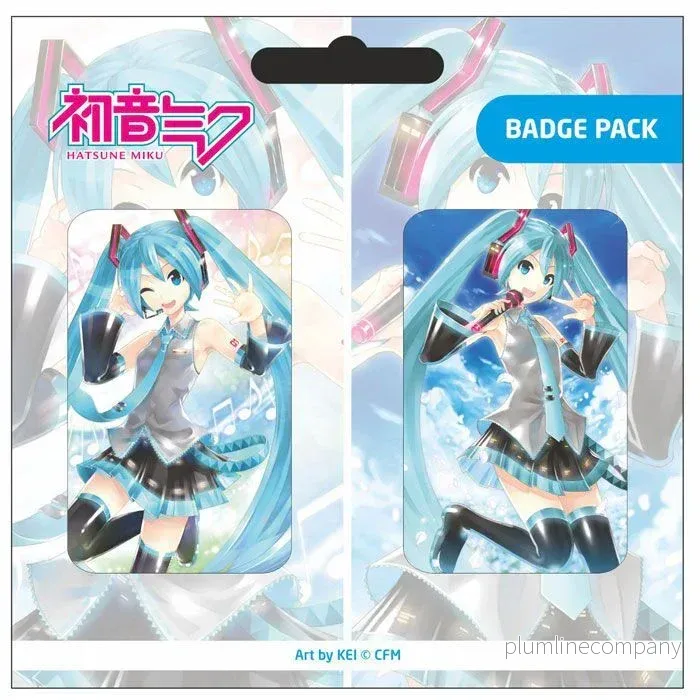 Hatsune Miku Pin Badges 2-Pack Set A Hatsune Miku Pin Badges 2-Pack Set A