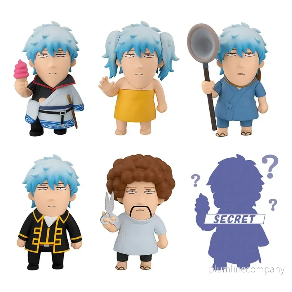 Gintama x Okawabukubu Trading Figure Cats Luckycat 3 cm Blind Box Assortment (6)