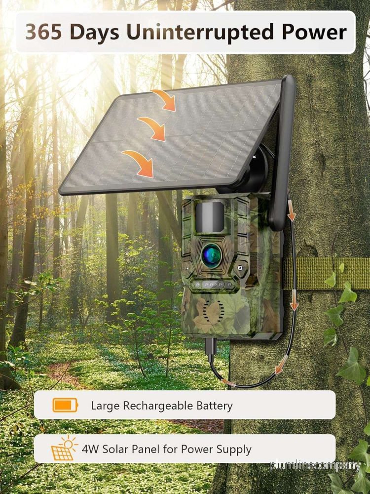 NÖRDIC 4G viltkamera med 4W solpanel, 3MP FHD, kamouflage, LTE 4G SIM-kort och IP66-vattenskydd - Bild 2