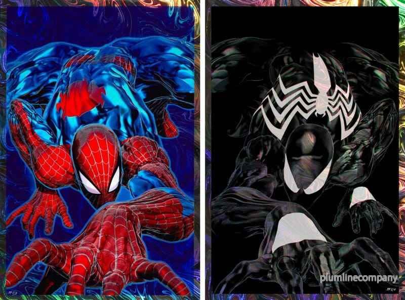 Marvel Set om 2 konsttryck Spider-Man ’94 Deluxe Set 61 x 41 cm – utan ram