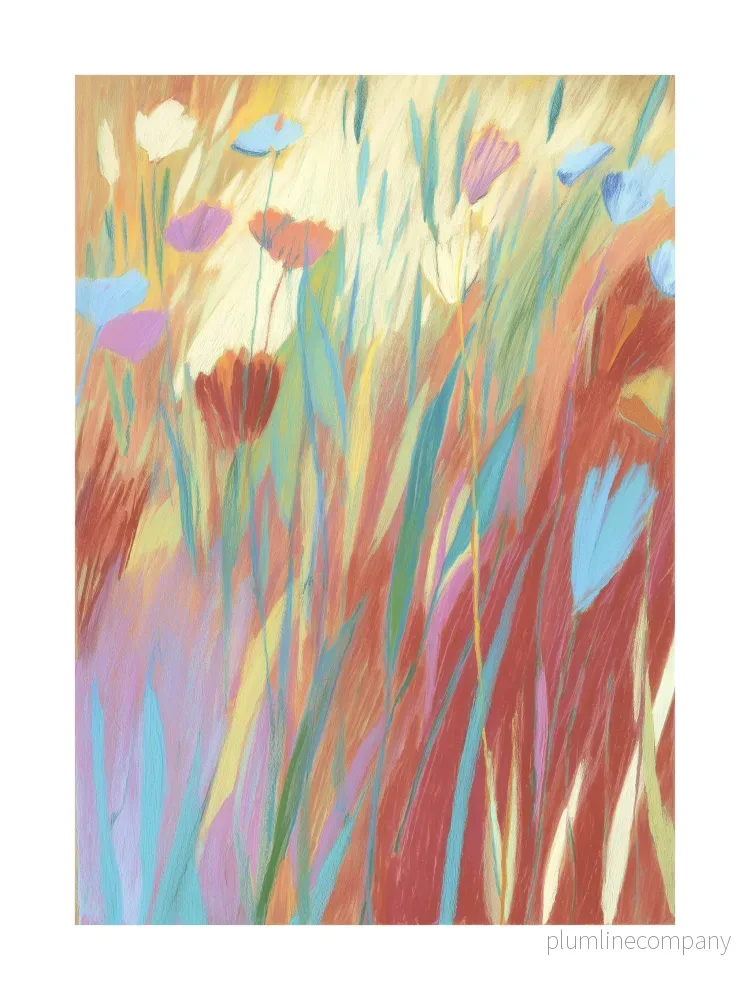 Golden Meadow Bloom Poster