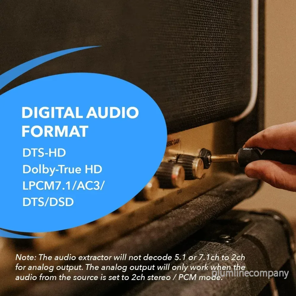 NÖRDIC 8K HDMI 2.1 eARC/ARC Switch och Extractor 4 till 1 Optisk SPDIF & Stereo CEC HDR Dolby Atmos, True HD, Digital Plus, DTS-HD Master - Bild 3