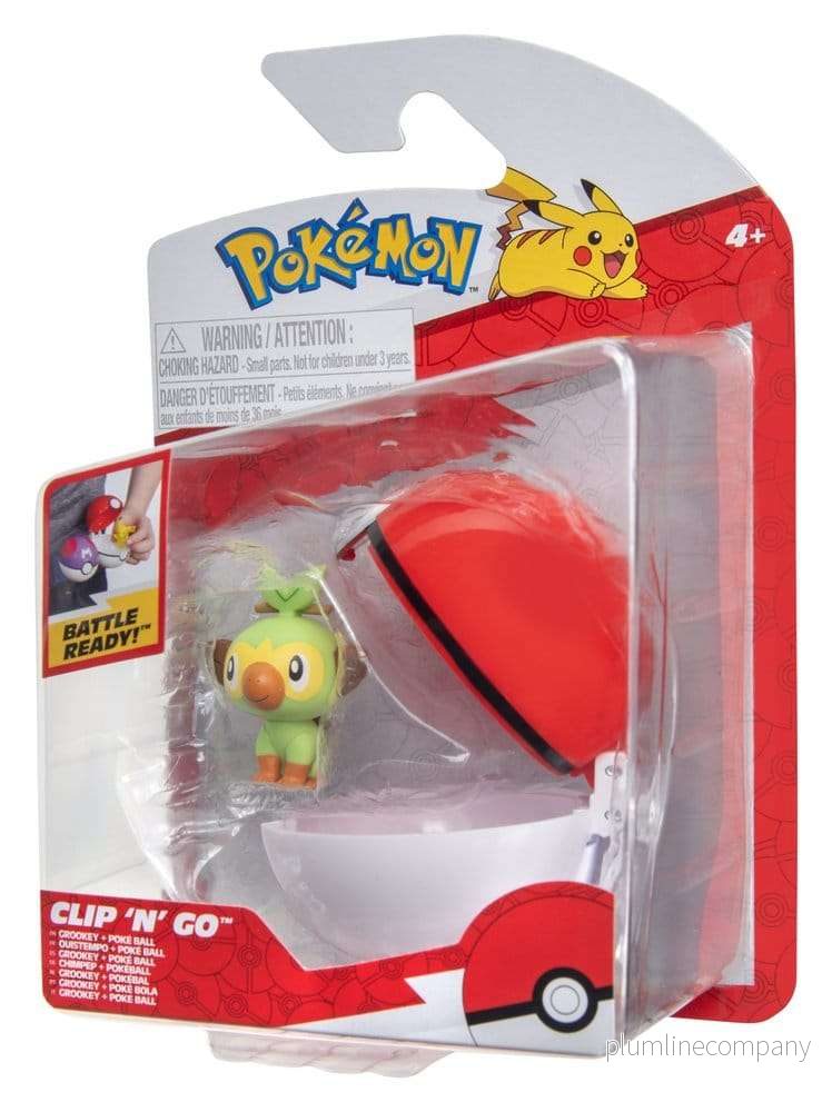 Pokémon Clip 'n' Go Action Figure Wave 21 Grookey & Poké Ball - Bild 2