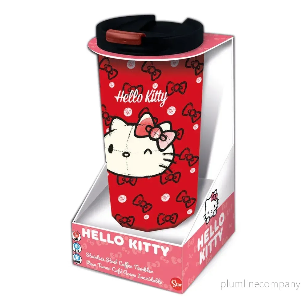 Sanrio Stainless Steel Travel Tumbler – Hello Kitty Sanrio Stainless Steel Travel Tumbler – Hello Kitty