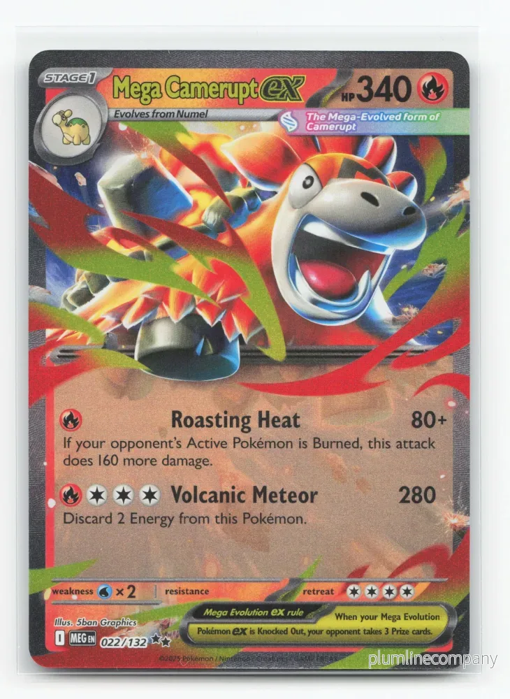 Mega Camerupt ex 022/132 – Mega Evolution Mega Camerupt ex 022/132 – Mega Evolution