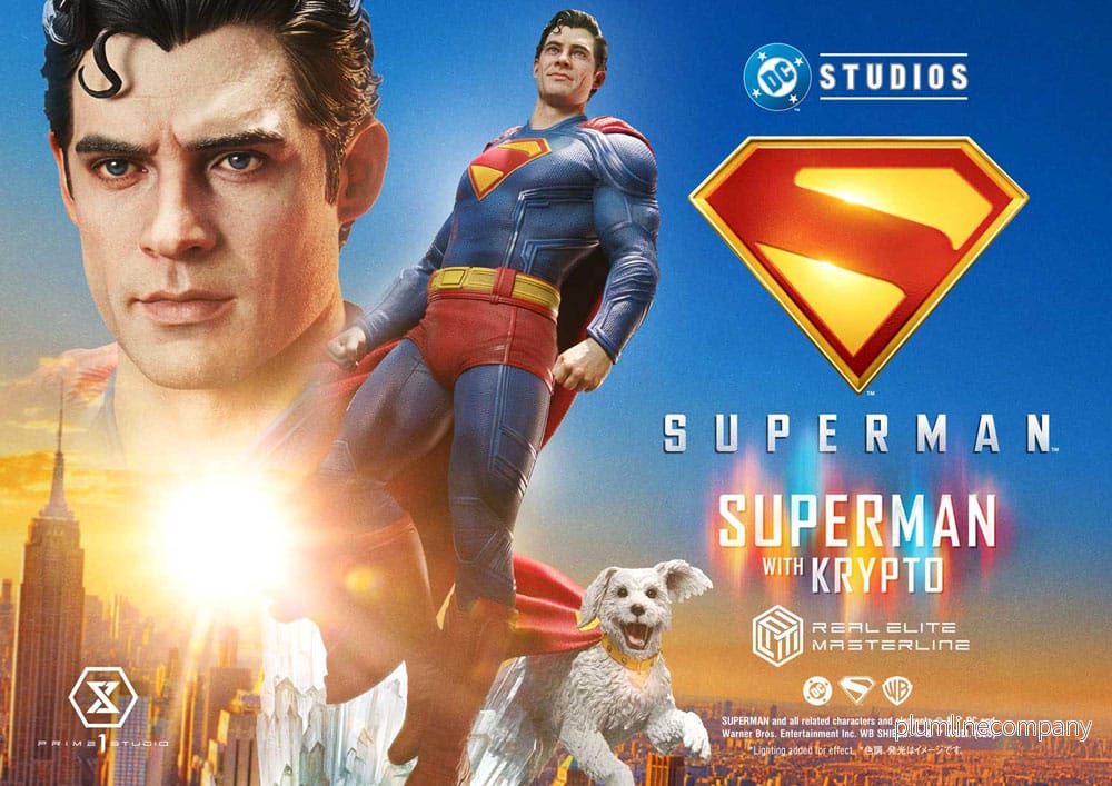 Superman (2025) Real Elite Masterline Series staty 1/3 Superman with Krypto Bonus Version 95 cm - Bild 2