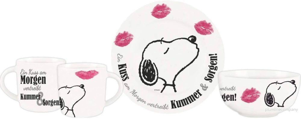 Peanuts Frukostset Snoopy – Mug, Skål och Tallrik Peanuts Frukostset Snoopy – Mug, Skål och Tallrik