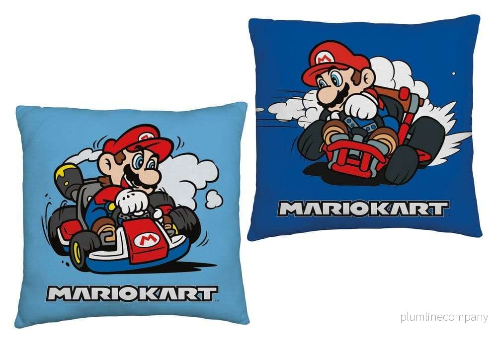 Super Mario-kudde blå 40 x 40 cm Super Mario-kudde blå 40 x 40 cm