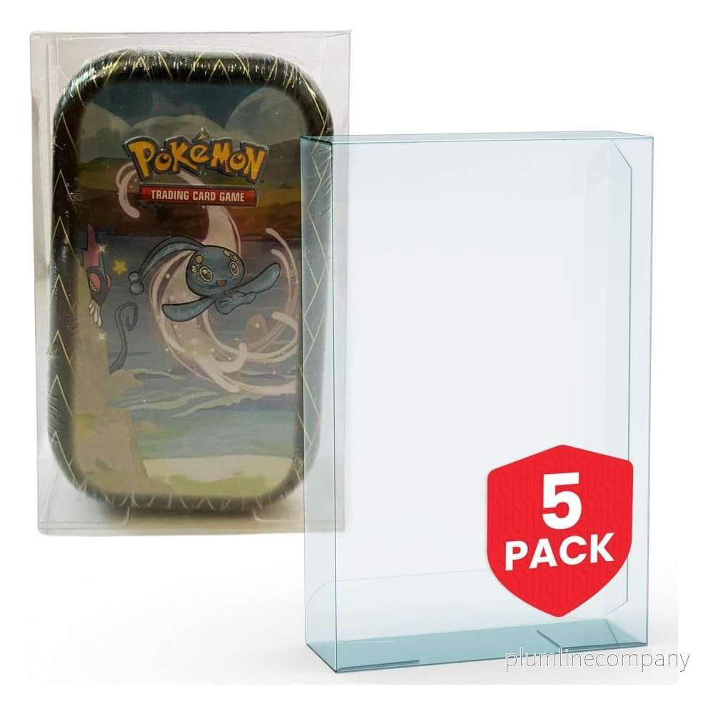 Evoretro PET Protectors 5-Pack för Pokémon Small Tins 8x3x13 cm Evoretro PET Protectors 5-Pack för Pokémon Small Tins 8x3x13 cm